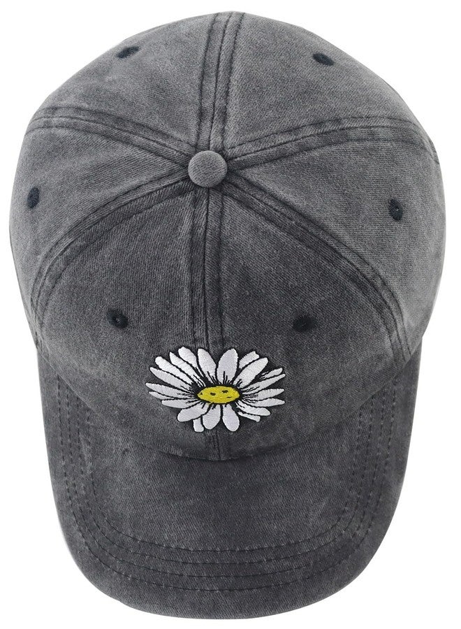 Wsaztulp Pickleball Gifts for Women, Pickle Ball Baseball Cap, Cute Daisy Woman Pickleball Hat, Christmas Mother's Day Birthday Accessories for Mom Mama Aunt Black - Image 4